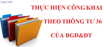 Cong khai kế hoạch vận động Tài trợ theo Thông Tư 36 của Bộ Giáo dục và Đào tạo